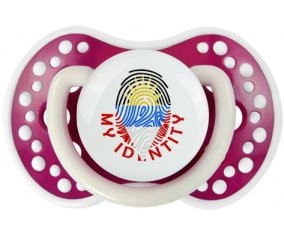 Empreinte My Identity Antigua-et-Barbuda Tétine LOVI Dynamic Fuchsia phosphorescente