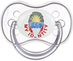 Empreinte My Identity Antigua-et-Barbuda Sucette Anatomique Transparente classique