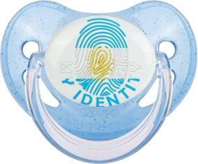 Empreinte My Identity Argentine Sucette Physiologique Bleue à paillette