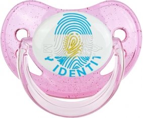 Empreinte My Identity Argentine Sucette Physiologique Rose à paillette