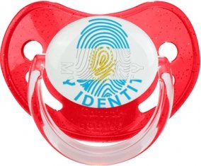 Empreinte My Identity Argentine Sucette Physiologique Rouge à paillette