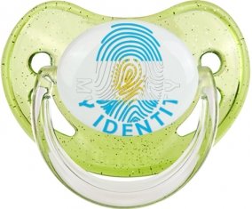 Empreinte My Identity Argentine Sucette Physiologique Vert à paillette
