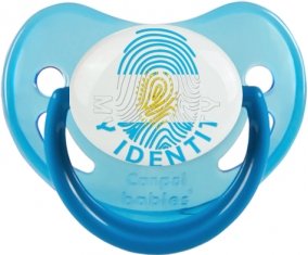 Empreinte My Identity Argentine Sucette Physiologique Bleue phosphorescente