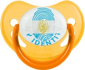 Empreinte My Identity Argentine Sucette Physiologique Jaune phosphorescente