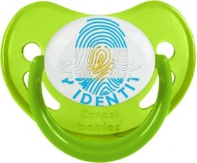 Empreinte My Identity Argentine Sucette Physiologique Vert phosphorescente