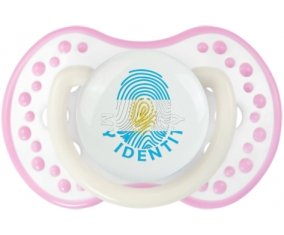 Empreinte My Identity Argentine Sucette LOVI Dynamic Blanc-rose phosphorescente