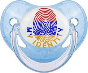 Empreinte My Identity Arménie Sucette Physiologique Bleue à paillette