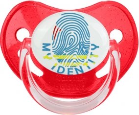 Empreinte My Identity Aruba Tétine Physiologique Rouge à paillette