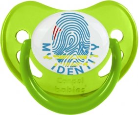 Empreinte My Identity Aruba Tétine Physiologique Vert phosphorescente