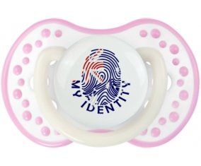 Empreinte My Identity Australie Tétine LOVI Dynamic Blanc-rose phosphorescente