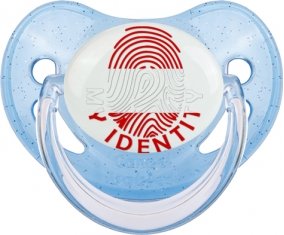 Empreinte My Identity Autriche Sucette Physiologique Bleue à paillette