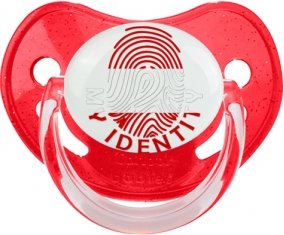 Empreinte My Identity Autriche Sucette Physiologique Rouge à paillette