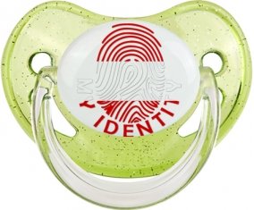 Empreinte My Identity Autriche Sucette Physiologique Vert à paillette