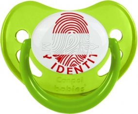 Empreinte My Identity Autriche Sucette Physiologique Vert phosphorescente