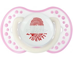Empreinte My Identity Autriche Sucette LOVI Dynamic Blanc-rose phosphorescente