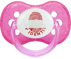 Empreinte My Identity Autriche Sucette Cerise Rose à paillette