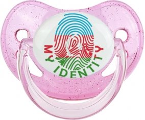 Empreinte My Identity Azerbaïdjan Sucette Physiologique Rose à paillette