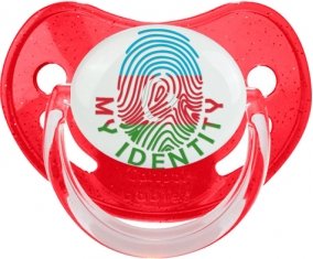 Empreinte My Identity Azerbaïdjan Sucette Physiologique Rouge à paillette
