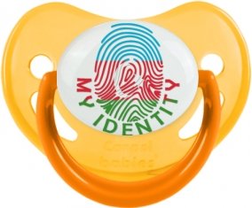Empreinte My Identity Azerbaïdjan Sucette Physiologique Jaune phosphorescente