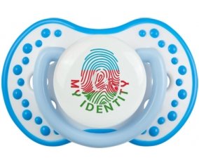 Empreinte My Identity Azerbaïdjan Sucette LOVI Dynamic Blanc-bleu phosphorescente