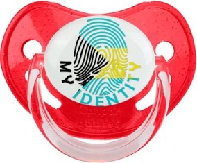 Empreinte My Identity Bahamas Tétine Physiologique Rouge à paillette