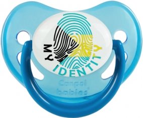 Empreinte My Identity Bahamas Tétine Physiologique Bleue phosphorescente