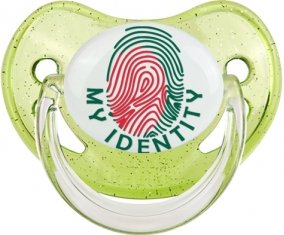 Empreinte My Identity Bangladesh Sucette Physiologique Vert à paillette