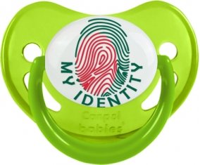 Empreinte My Identity Bangladesh Sucette Physiologique Vert phosphorescente