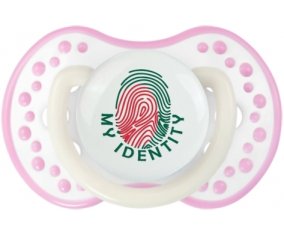 Empreinte My Identity Bangladesh Sucette LOVI Dynamic Blanc-rose phosphorescente