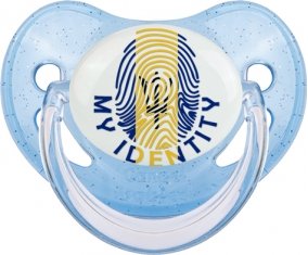 Empreinte My Identity Barbade Sucette Physiologique Bleue à paillette