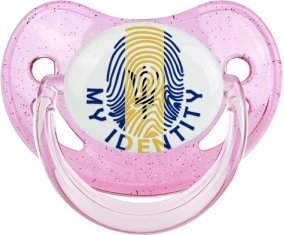 Empreinte My Identity Barbade Sucette Physiologique Rose à paillette