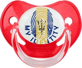 Empreinte My Identity Barbade Sucette Physiologique Rouge à paillette