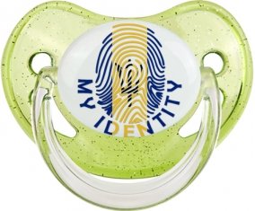 Empreinte My Identity Barbade Sucette Physiologique Vert à paillette