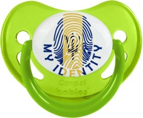 Empreinte My Identity Barbade Sucette Physiologique Vert phosphorescente