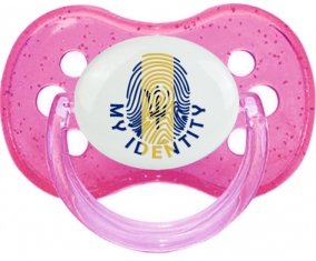 Empreinte My Identity Barbade Tétine Cerise Rose à paillette