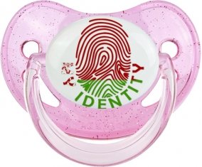 Empreinte My Identity Biélorussie Tétine Physiologique Rose à paillette