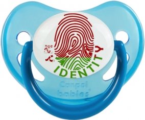 Empreinte My Identity Biélorussie Tétine Physiologique Bleue phosphorescente