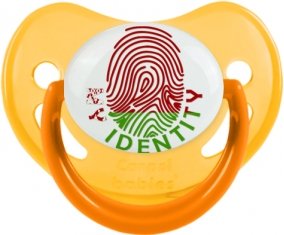 Empreinte My Identity Biélorussie Tétine Physiologique Jaune phosphorescente