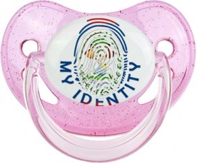 Empreinte My Identity Belize Sucette Physiologique Rose à paillette