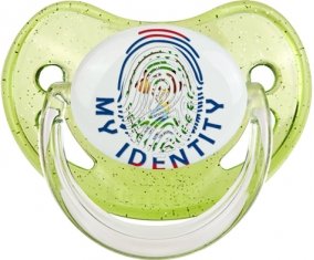Empreinte My Identity Belize Sucette Physiologique Vert à paillette
