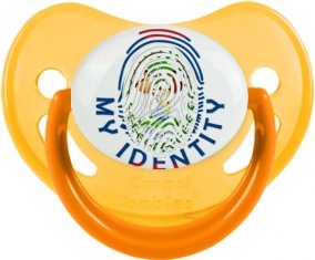 Empreinte My Identity Belize Sucette Physiologique Jaune phosphorescente