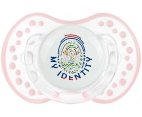 Empreinte My Identity Belize Sucette LOVI Dynamic Retro-blanc-rose-tendre classique