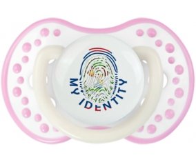 Empreinte My Identity Belize Sucette LOVI Dynamic Blanc-rose phosphorescente