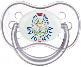 Empreinte My Identity Belize Tétine Anatomique Transparente classique