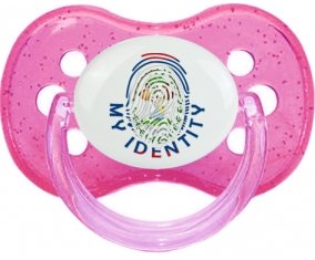 Empreinte My Identity Belize Sucette Cerise Rose à paillette
