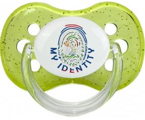 Empreinte My Identity Belize Sucette Cerise Vert à paillette