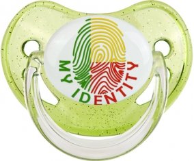 Empreinte My Identity Bénin Sucette Physiologique Vert à paillette