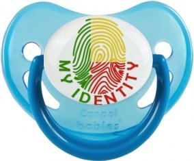 Empreinte My Identity Bénin Sucette Physiologique Bleue phosphorescente