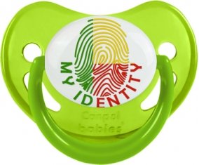 Empreinte My Identity Bénin Sucette Physiologique Vert phosphorescente