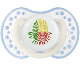 Empreinte My Identity Bénin Sucette LOVI Dynamic Blanc-cyan classique